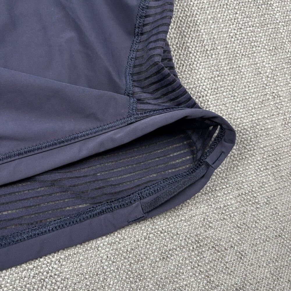 Lululemon Lean In Short Sleeve Midnight Navy Womens 6 Mesh Breathable Stretch - Picture 5 of 6